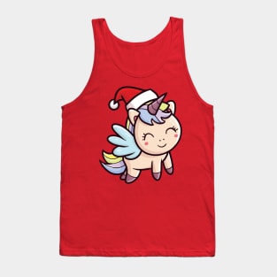 Cute Christmas Unicorn Tank Top
